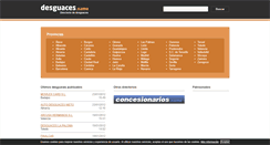 Desktop Screenshot of desguaces.name